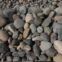 Pile of decorative rocks.