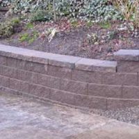A retaining wall.