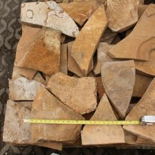 Angled pieces of flagstone