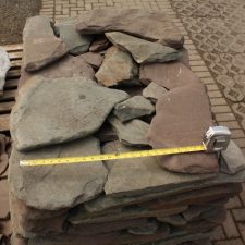 Smooth mixed color flagstone rocks